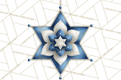 Hanukkah Gnome Clipart, Dreidel Menorah PNG, Blue Star Png Product Image 3