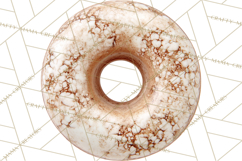 Winter Donuts PNG, Neutral Pastry Clipart, Bakery Elements Product Image 5