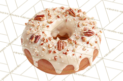 Winter Donuts PNG, Neutral Pastry Clipart, Bakery Elements Product Image 3