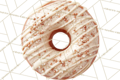Winter Donuts PNG, Neutral Pastry Clipart, Bakery Elements Product Image 4
