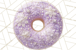 Winter Donuts PNG, Neutral Pastry Clipart, Bakery Elements Product Image 5