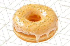 Winter Donuts PNG, Neutral Pastry Clipart, Bakery Elements Product Image 4