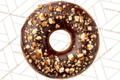 Winter Donuts PNG, Neutral Pastry Clipart, Bakery Elements Product Image 5