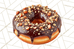 Winter Donuts PNG, Neutral Pastry Clipart, Bakery Elements Product Image 3