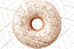 Winter Donuts PNG, Neutral Pastry Clipart, Bakery Elements Product Image 4