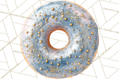 Winter Donuts PNG, Neutral Pastry Clipart, Bakery Elements Product Image 2