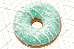 Winter Donuts PNG, Neutral Pastry Clipart, Bakery Elements Product Image 5