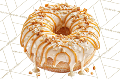 Winter Donuts PNG, Neutral Pastry Clipart, Bakery Elements Product Image 5