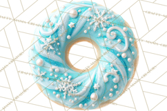 Winter Donuts PNG, Neutral Pastry Clipart, Bakery Elements Product Image 2