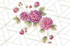 Victorian Floral PNG, Painted Roses, Peonies, Botanical Png Product Image 2