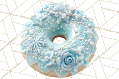 Winter Donuts PNG, Neutral Pastry Clipart, Bakery Elements Product Image 3