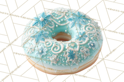 Winter Donuts PNG, Neutral Pastry Clipart, Bakery Elements Product Image 4