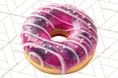 Winter Donuts PNG, Neutral Pastry Clipart, Bakery Elements Product Image 4