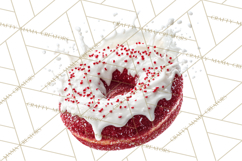 Winter Donuts PNG, Neutral Pastry Clipart, Bakery Elements Product Image 5