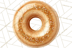 Winter Donuts PNG, Neutral Pastry Clipart, Bakery Elements Product Image 5