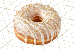 Winter Donuts PNG, Neutral Pastry Clipart, Bakery Elements Product Image 2