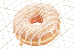 Winter Donuts PNG, Neutral Pastry Clipart, Bakery Elements Product Image 4
