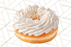 Winter Donuts PNG, Neutral Pastry Clipart, Bakery Elements Product Image 2