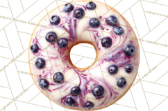 Winter Donuts PNG, Neutral Pastry Clipart, Bakery Elements Product Image 4