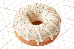 Winter Donuts PNG, Neutral Pastry Clipart, Bakery Elements Product Image 2