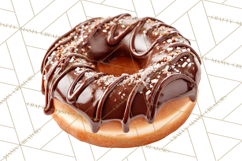 Winter Donuts PNG, Neutral Pastry Clipart, Bakery Elements Product Image 2