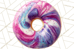 Winter Donuts PNG, Neutral Pastry Clipart, Bakery Elements Product Image 4