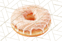 Winter Donuts PNG, Neutral Pastry Clipart, Bakery Elements Product Image 5