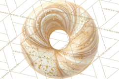 Winter Donuts PNG, Neutral Pastry Clipart, Bakery Elements Product Image 4