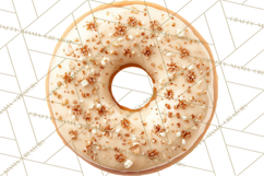Winter Donuts PNG, Neutral Pastry Clipart, Bakery Elements Product Image 5