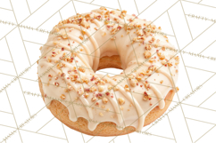 Winter Donuts PNG, Neutral Pastry Clipart, Bakery Elements Product Image 2