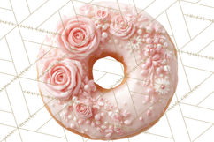 Winter Donuts PNG, Neutral Pastry Clipart, Bakery Elements Product Image 3