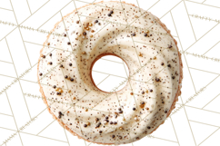 Winter Donuts PNG, Neutral Pastry Clipart, Bakery Elements Product Image 3