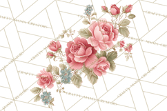 Victorian Floral PNG, Painted Roses, Peonies, Botanical Png Product Image 4