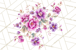 Victorian Floral PNG, Painted Roses, Peonies, Botanical Png Product Image 4