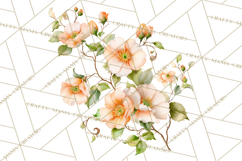 Victorian Floral PNG, Painted Roses, Peonies, Botanical Png Product Image 4