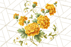 Victorian Floral PNG, Painted Roses, Peonies, Botanical Png Product Image 3