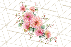 Victorian Floral PNG, Painted Roses, Peonies, Botanical Png Product Image 4