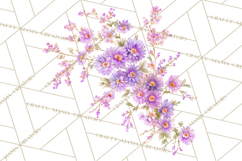 Victorian Floral PNG, Painted Roses, Peonies, Botanical Png Product Image 5