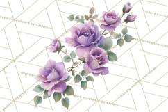 Victorian Floral PNG, Painted Roses, Peonies, Botanical Png Product Image 3