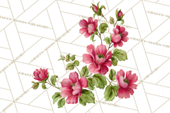 Victorian Floral PNG, Painted Roses, Peonies, Botanical Png Product Image 5