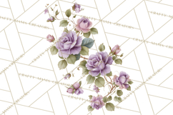 Victorian Floral PNG, Painted Roses, Peonies, Botanical Png Product Image 2