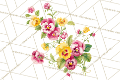 Victorian Floral PNG, Painted Roses, Peonies, Botanical Png Product Image 3
