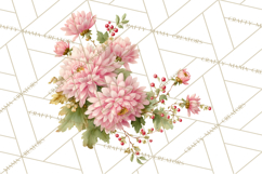 Victorian Floral PNG, Painted Roses, Peonies, Botanical Png Product Image 5