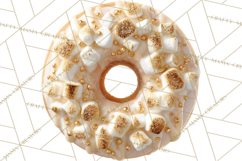Winter Donuts PNG, Neutral Pastry Clipart, Bakery Elements Product Image 3