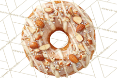 Winter Donuts PNG, Neutral Pastry Clipart, Bakery Elements Product Image 4