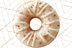 Winter Donuts PNG, Neutral Pastry Clipart, Bakery Elements Product Image 5