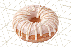 Winter Donuts PNG, Neutral Pastry Clipart, Bakery Elements Product Image 2