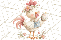 Easter Farm Animals Clipart PNG, Farm Animals Easter Eggs Product Image 2