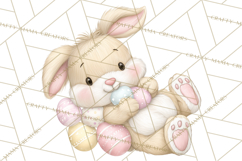 Easter Bunnies Clipart, Cute Cartoon Bunnies Png Product Image 3