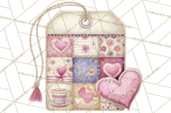 Valentine Tea Party Clipart, Romantic Teapot and Cup PNG Product Image 5